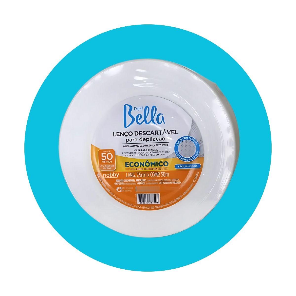 Depil Bella Econômico Lenço Descartável Depilação 50 Metros