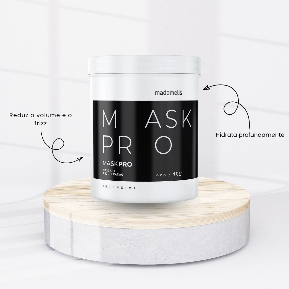 Kit Madamelis Pro Mask Control Máscara Capilar (2 x 1 Kg)