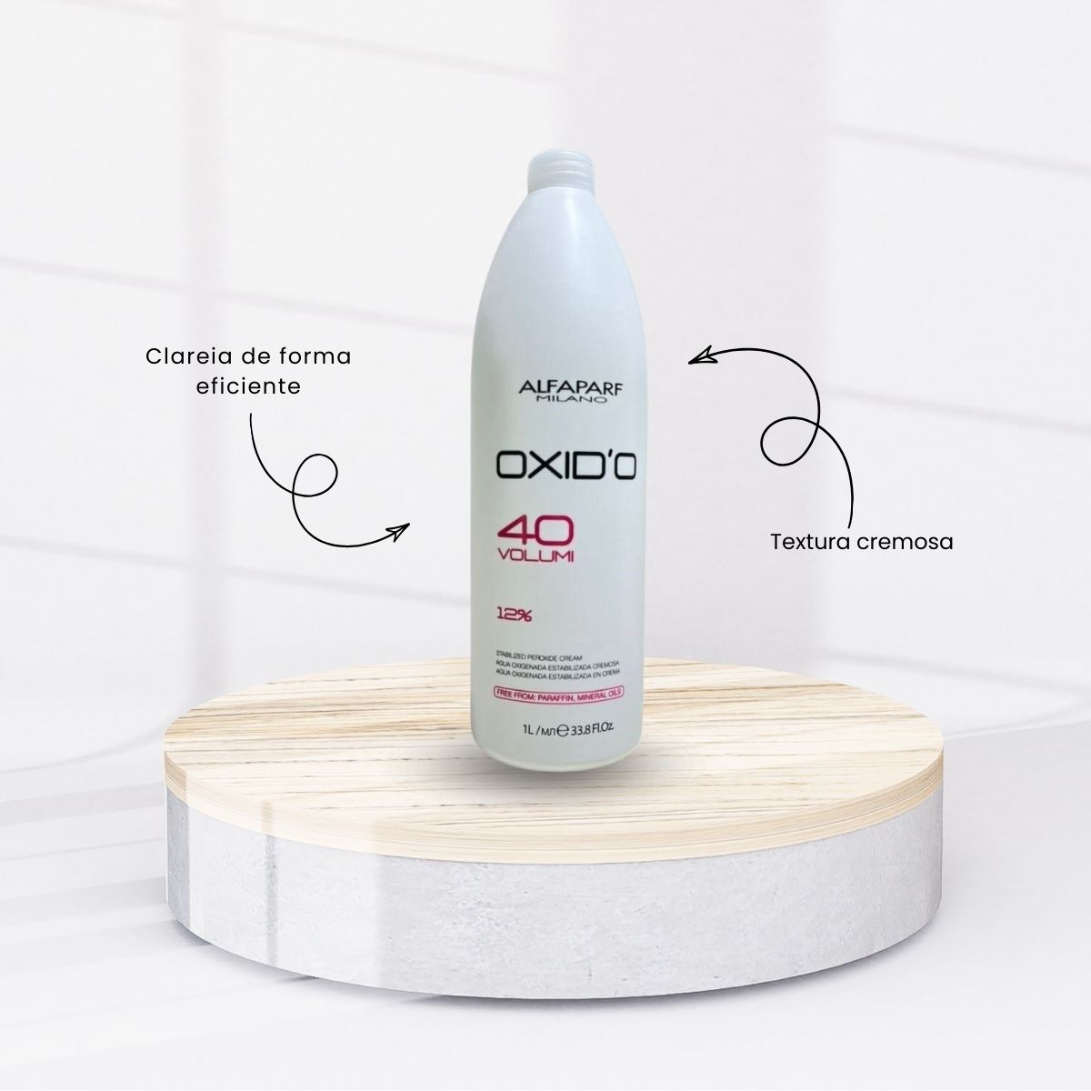 Agua Oxigenada Alfaparf Oxid'o 12% 40 volumes 1 Litro