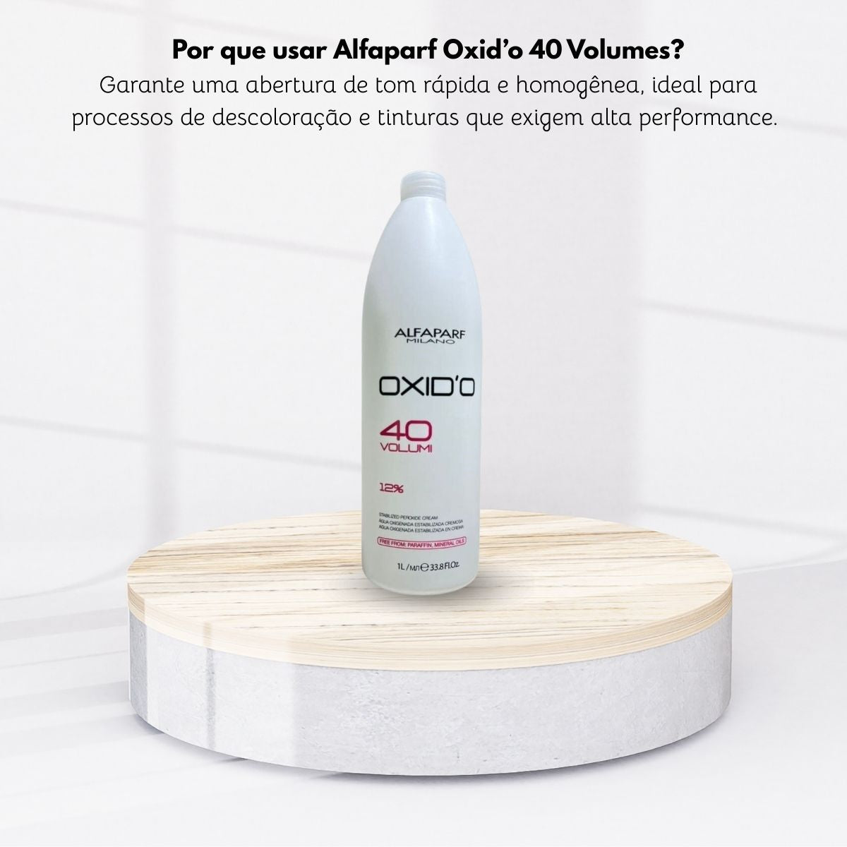 Agua Oxigenada Alfaparf Oxid'o 12% 40 volumes 1 Litro