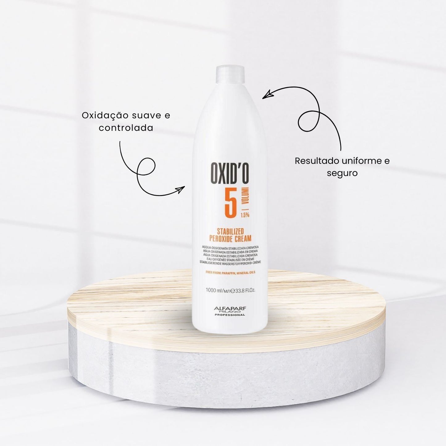 Agua Oxigenada Alfaparf Oxid'o 1.5% 5 volumes 1 Litro