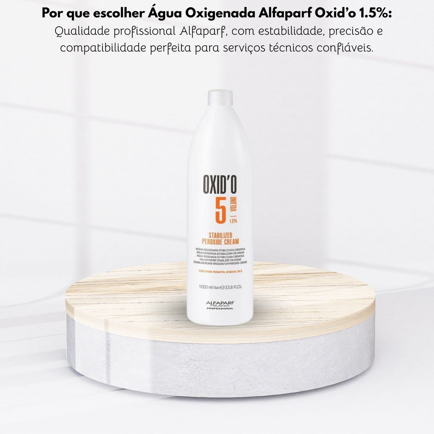 Agua Oxigenada Alfaparf Oxid'o 1.5% 5 volumes 1 Litro
