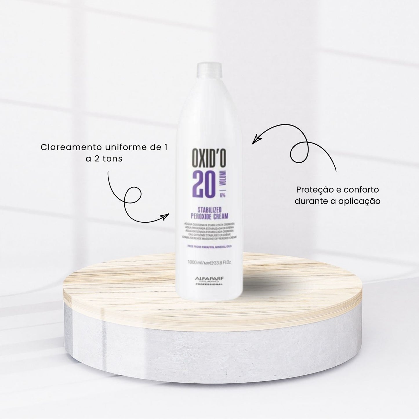 Agua Oxigenada Alfaparf Oxid'o 6% 20 volumes 1 Litro