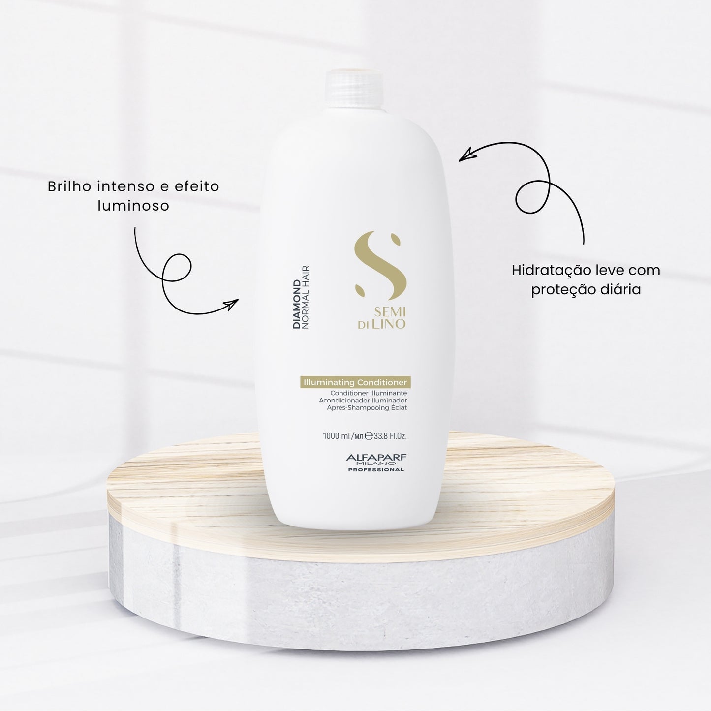 Condicionador Alfaparf Semi Di Lino Diamond Illuminating 1 Litro
