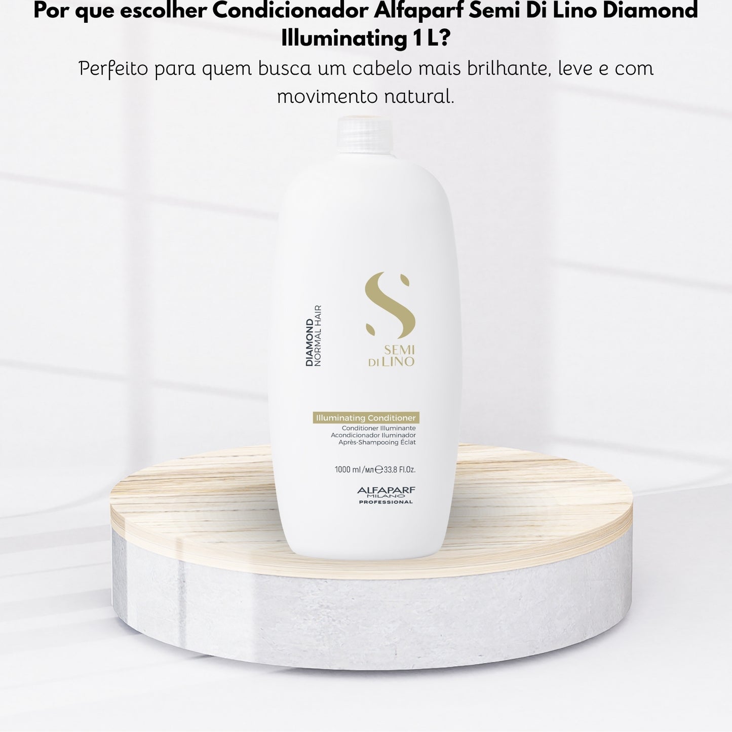 Condicionador Alfaparf Semi Di Lino Diamond Illuminating 1 Litro