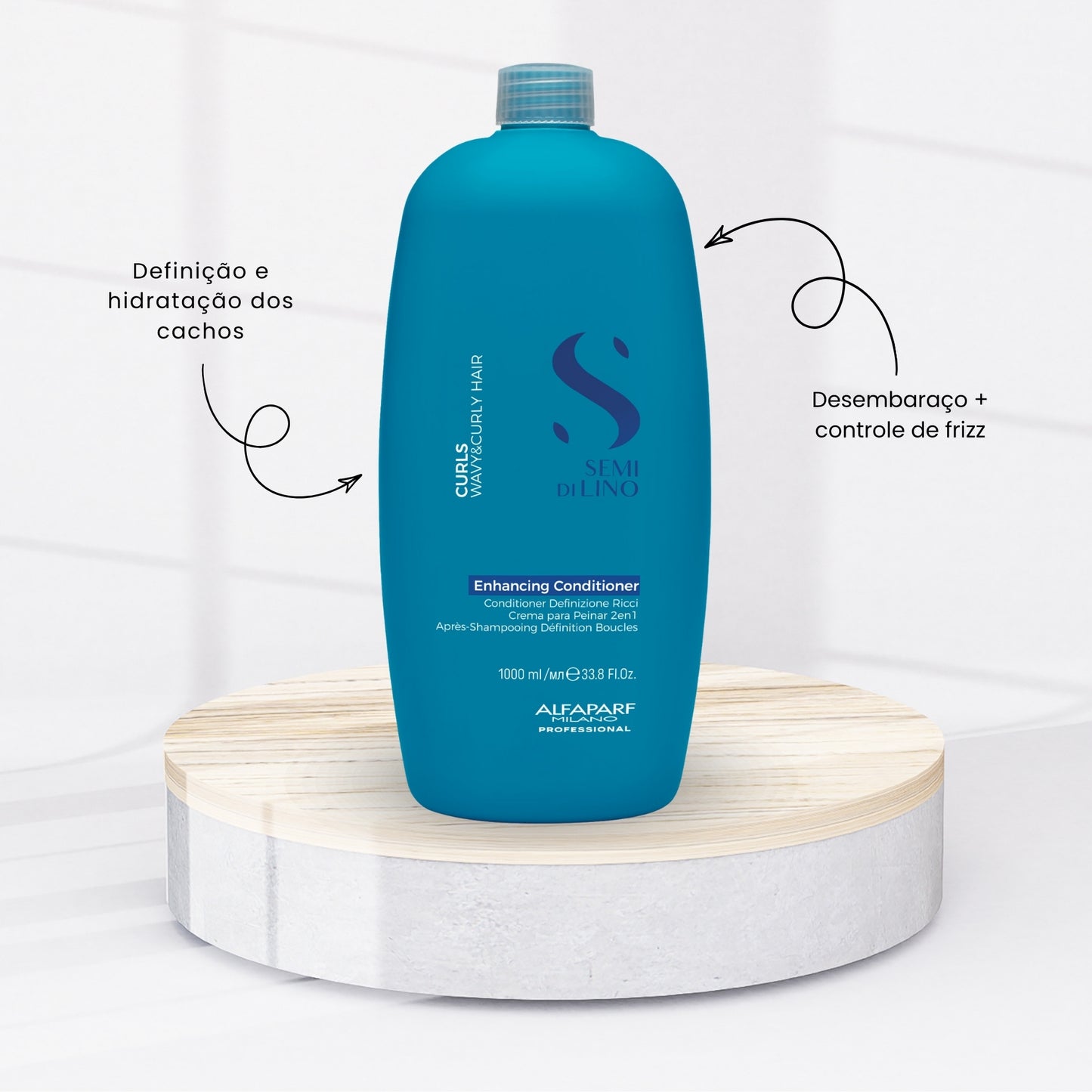 Condicionador Alfaparf Semi di Lino Curls Enhancing 1 Litro