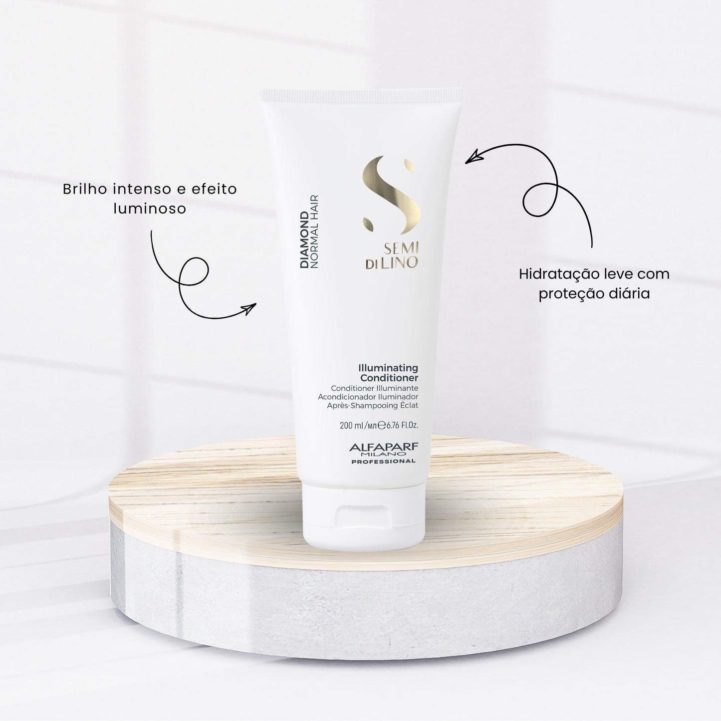 Condicionador Alfaparf Semi Di Lino Diamond Illuminating 200 ml