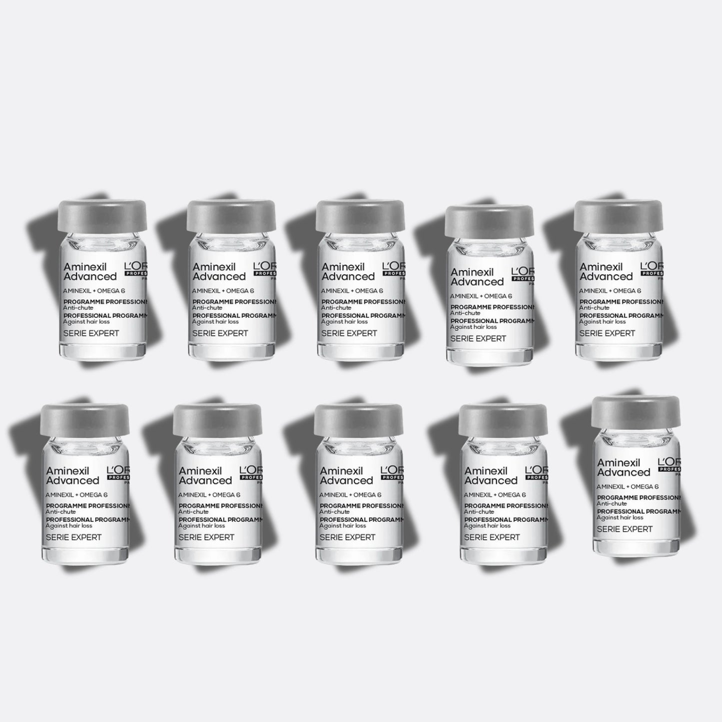 Kit Loreal Aminexil Advanced Ampola (cx c/ 10 x 6 ml)
