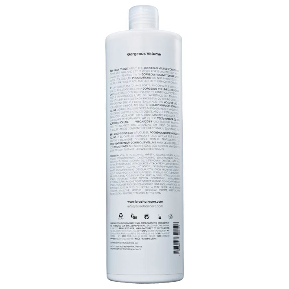Condicionador Braé Gorgeous Volume 1 Litro