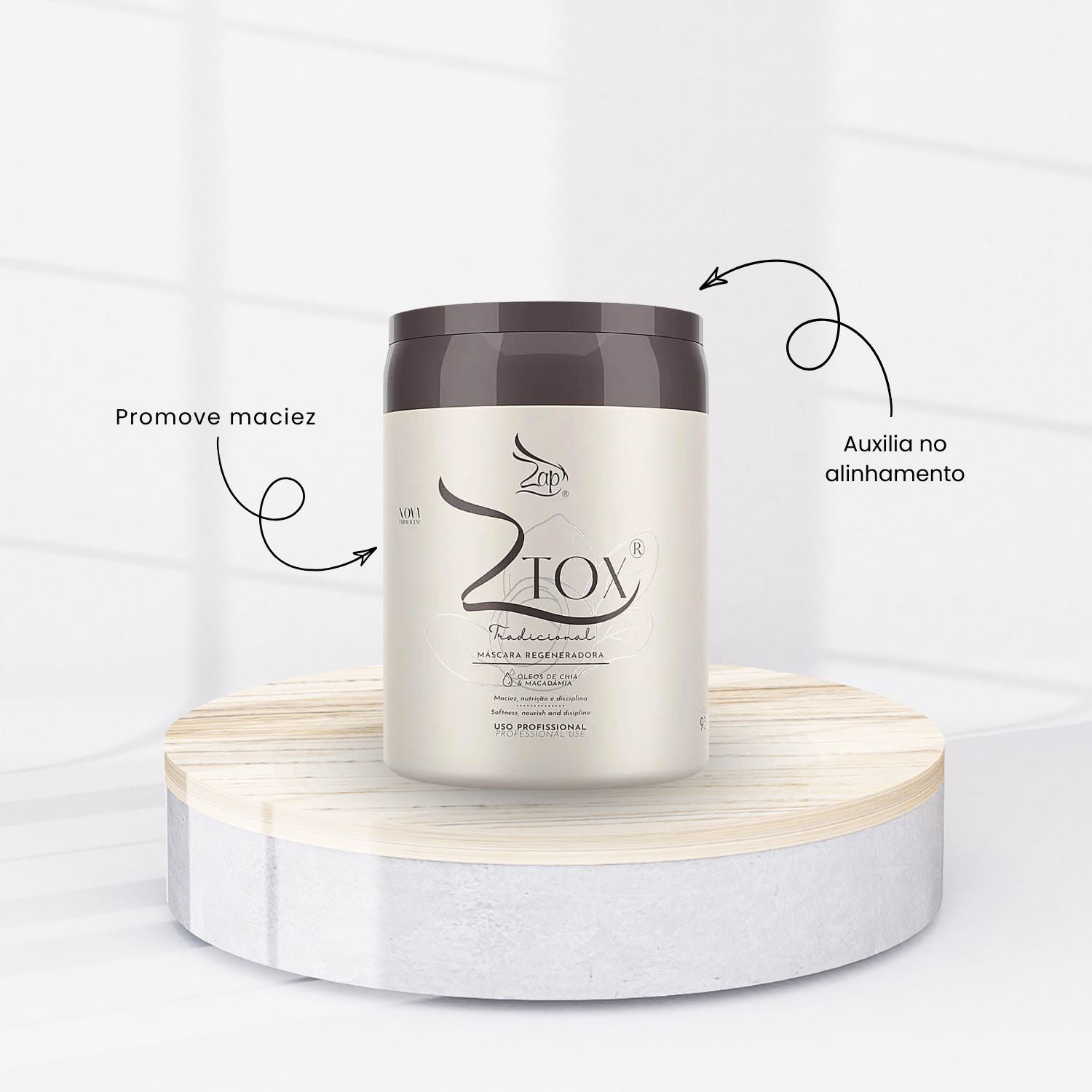 Botox Capilar Capilar Zap Ztox Máscara Regeneradora 950 g – Doce