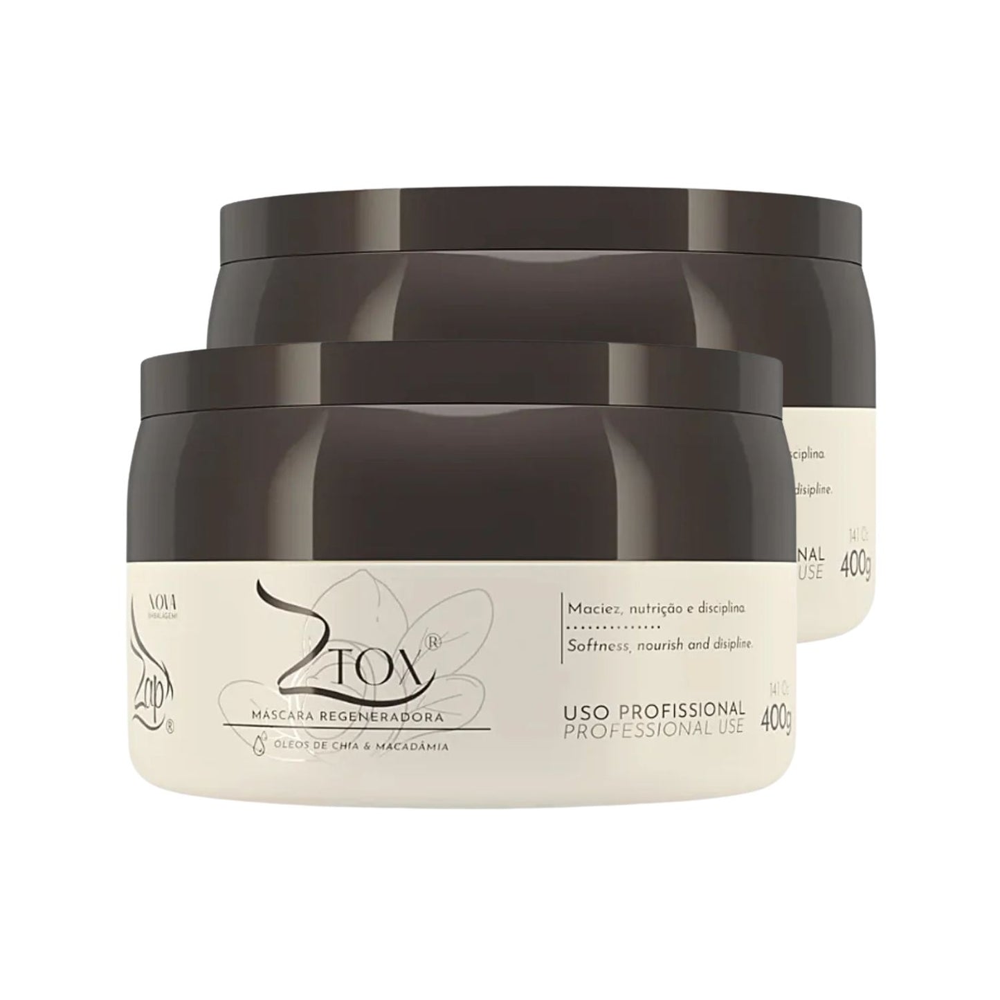 Kit Zap Ztox Máscara Regeneradora 2 x 400 g