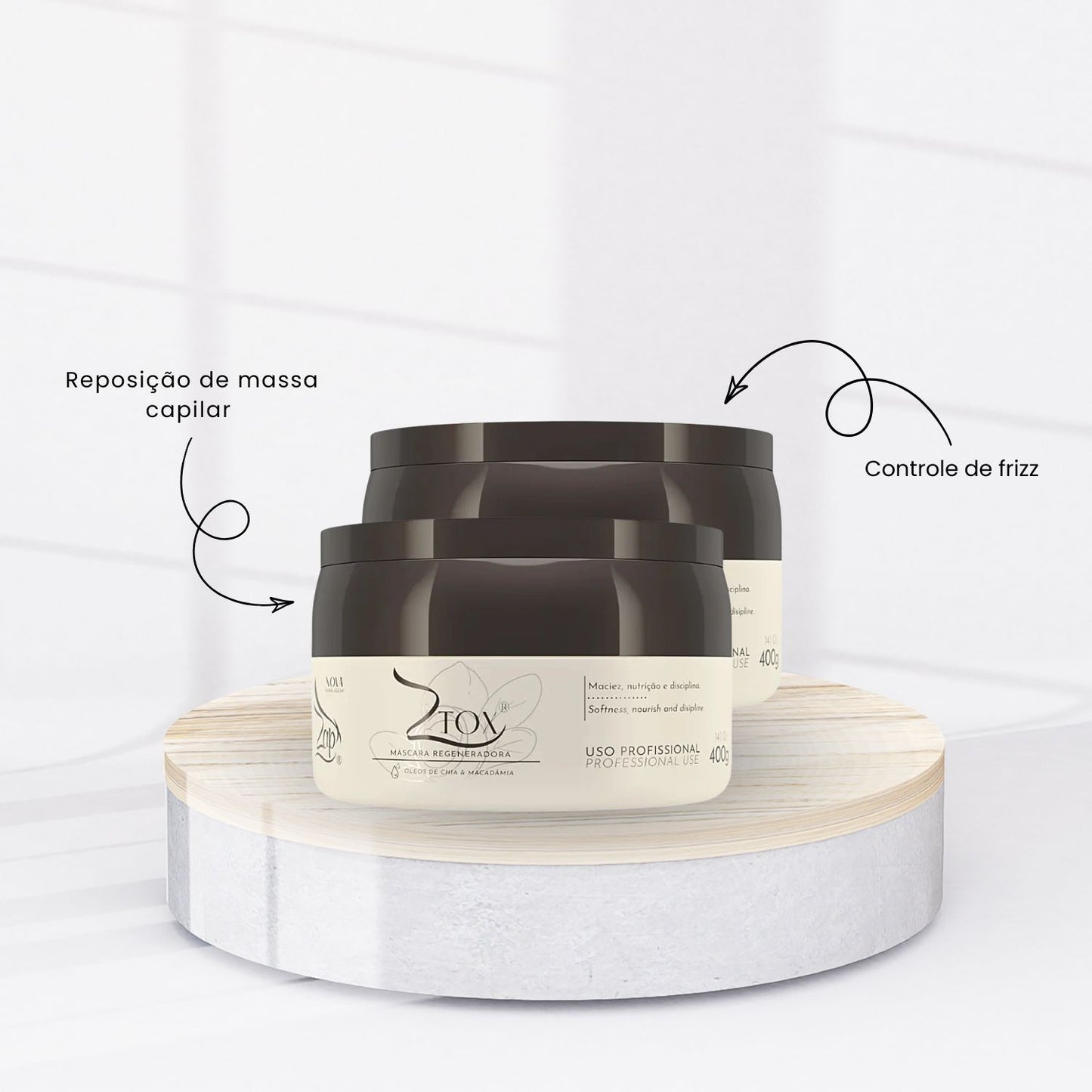 Kit Zap Ztox Máscara Regeneradora 2 x 400 g