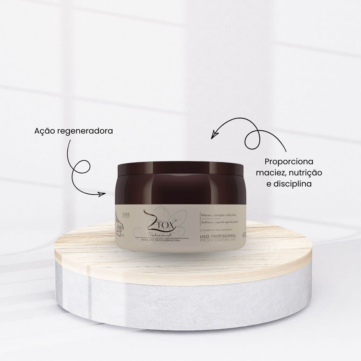 フェイシャルボーテ Botox Capilar Capilar Zap Ztox Máscara Regeneradora 400 g – Doce