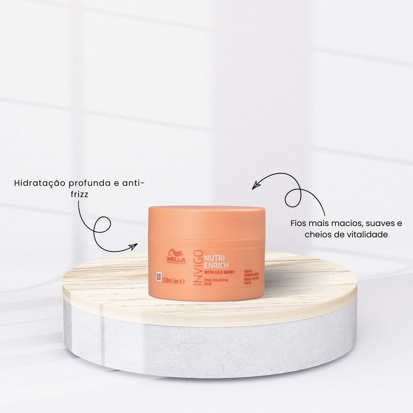 Kit Wella Invigo Nutri-Enrich Shampoo 1 Litro + Máscara 150 g