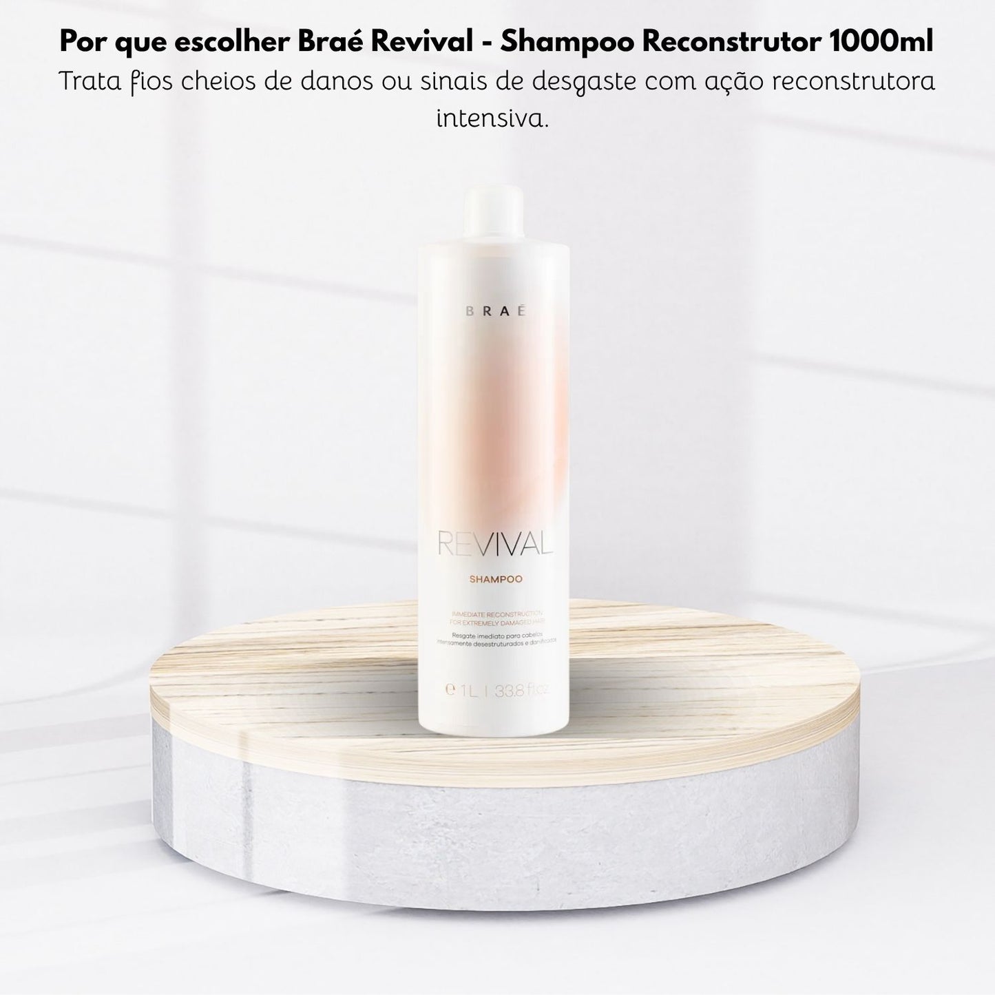 Shampoo Braé Revival Reconstrutor 1 Litro