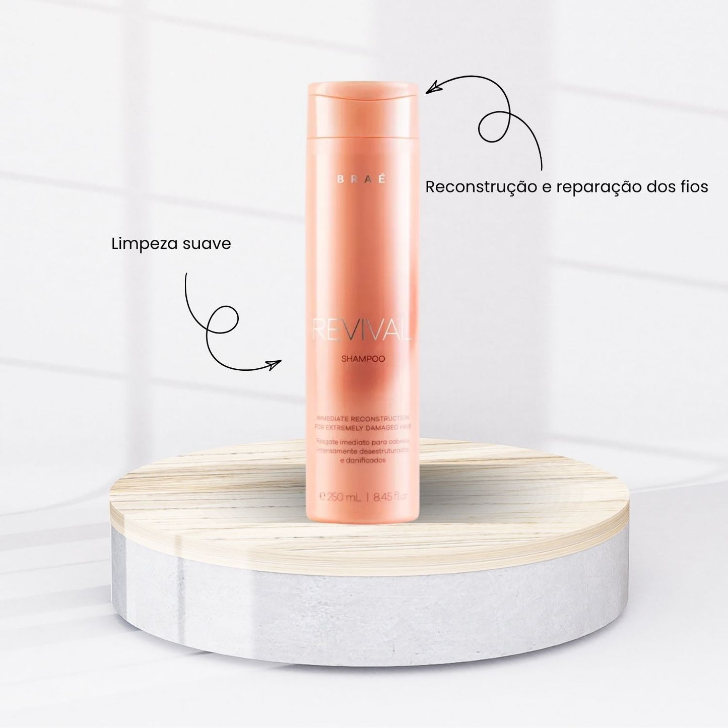 Shampoo Braé Revival Reconstrutor 250 ml
