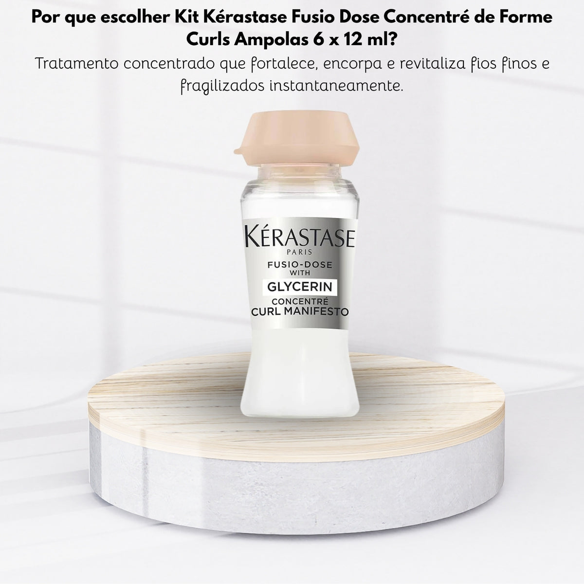 Kit Kérastase Fusio Dose Concentré de Forme Curls Ampolas 6 x 12 ml