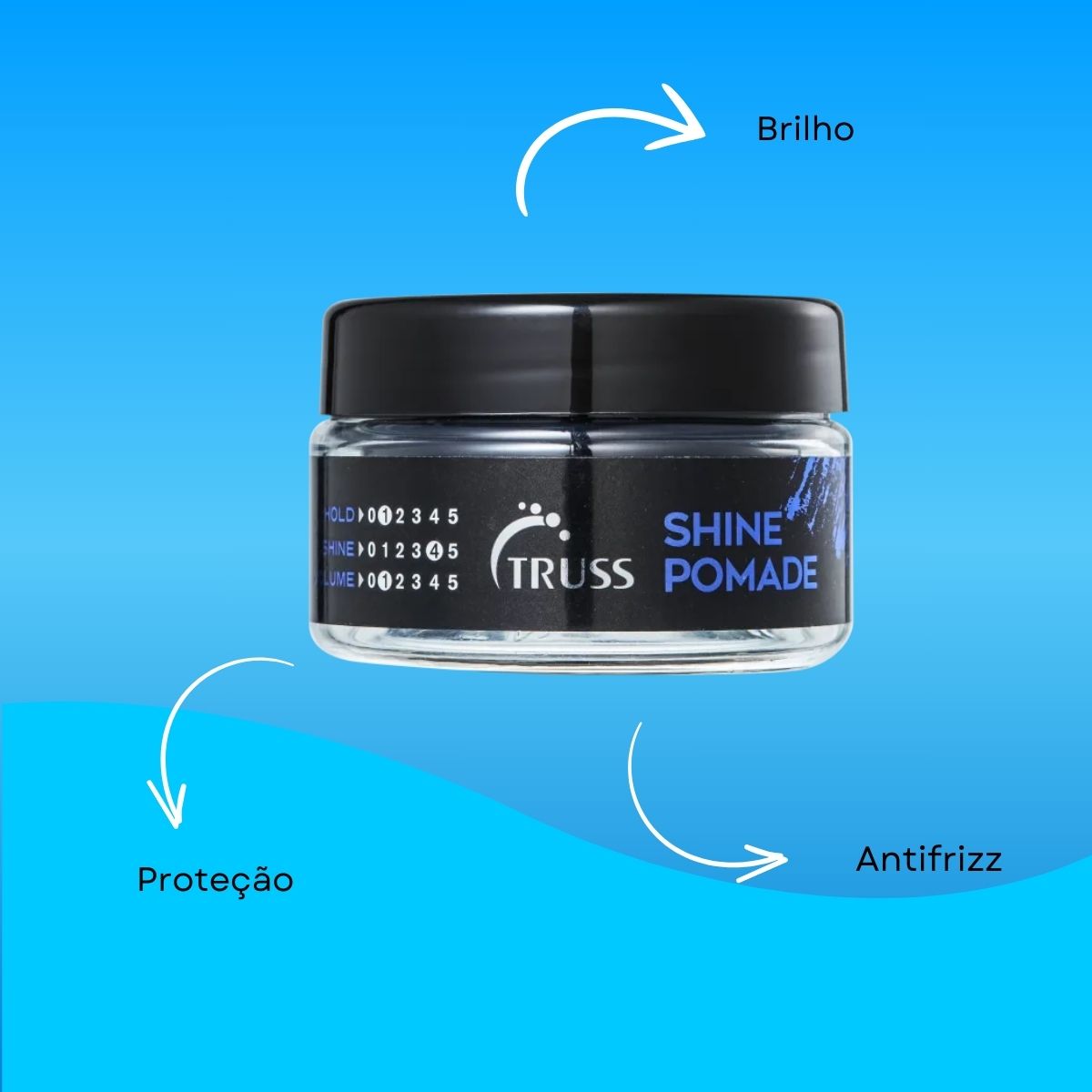 Truss Pomade Shine Pomada Modeladora 55 g