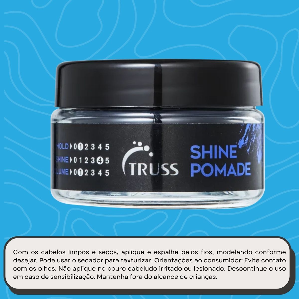 Truss Pomade Shine Pomada Modeladora 55 g