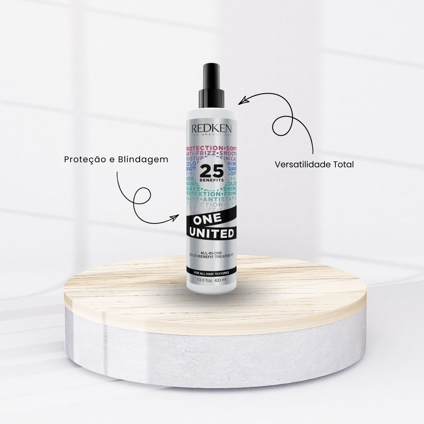 Kit Redken Acidic Bonding Concentrate Duo Grande + pH Sealer 250 ml + Redken One United 25 Benefits Leave-in 400 ml