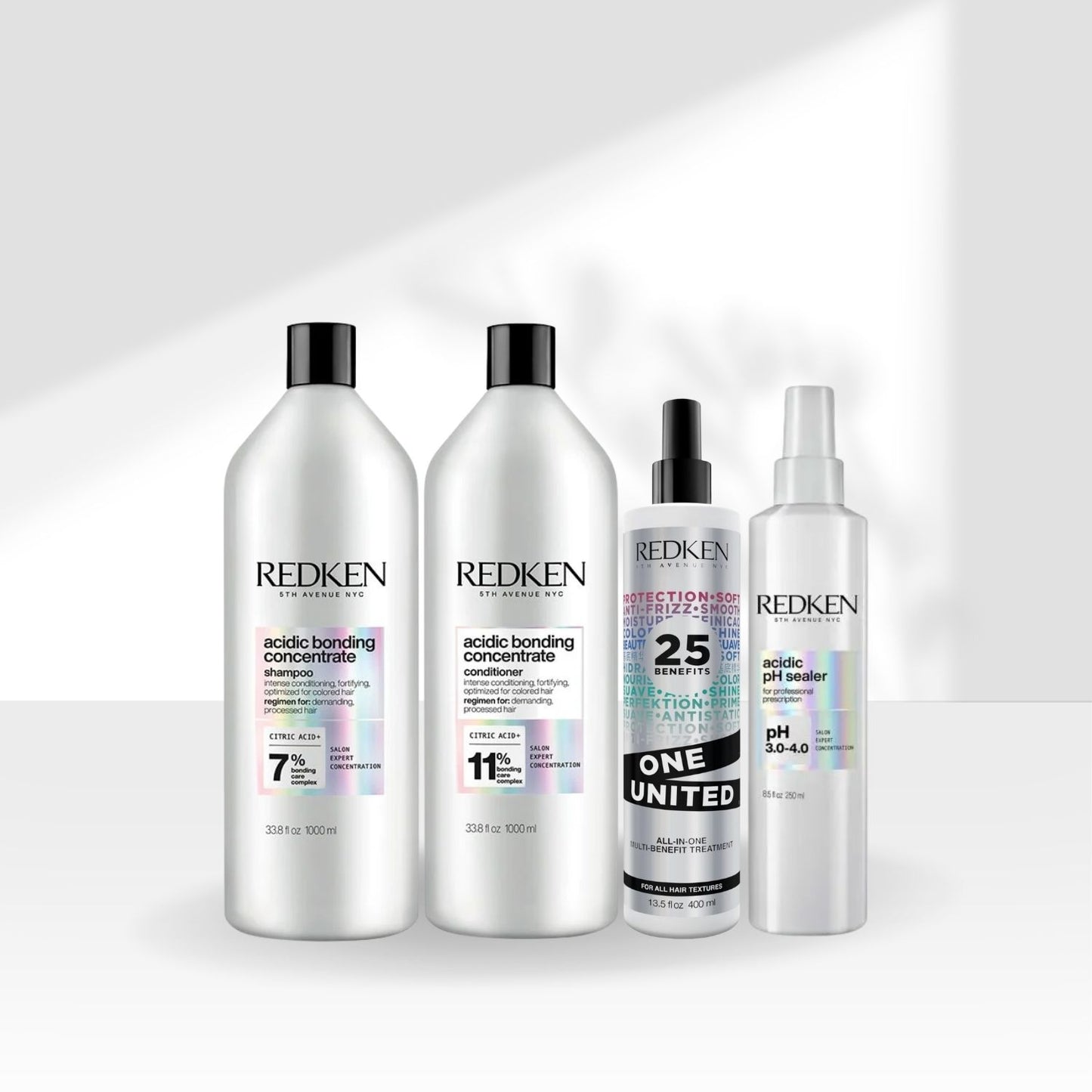 Kit Redken Acidic Bonding Concentrate Duo Grande + pH Sealer 250 ml + Redken One United 25 Benefits Leave-in 400 ml
