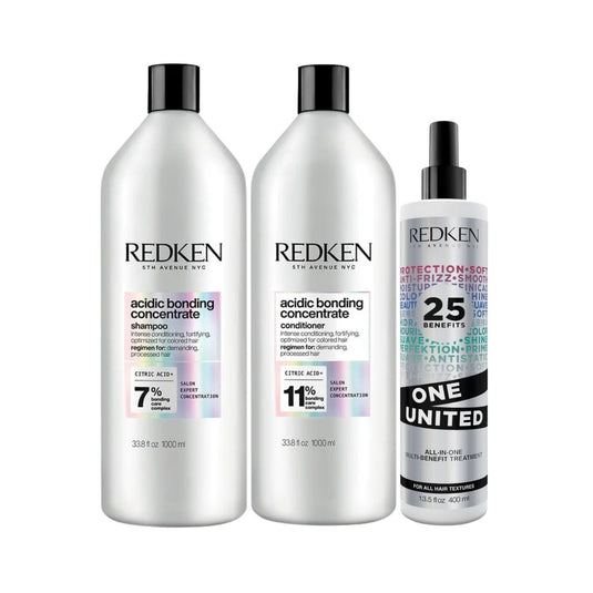 Kit Redken Acidic Bonding Concentrate Duo Grande + Redken One United 25 Benefits Leave-in 400 ml