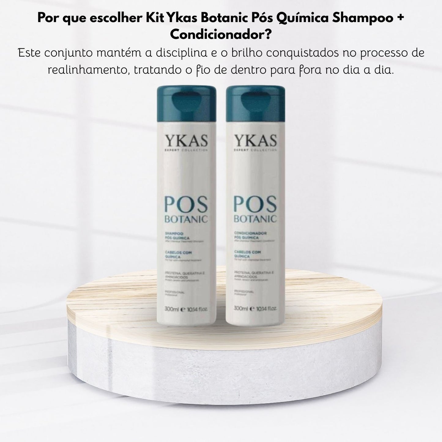 Kit Ykas Botanic Pós Química Shampoo + Condicionador