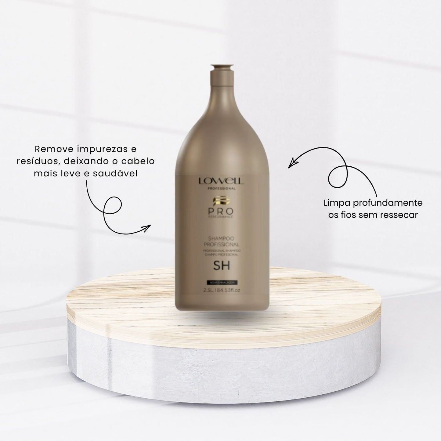 Kit Lowell Lavatório Shampoo 2,5L + Condicionador 2,5L