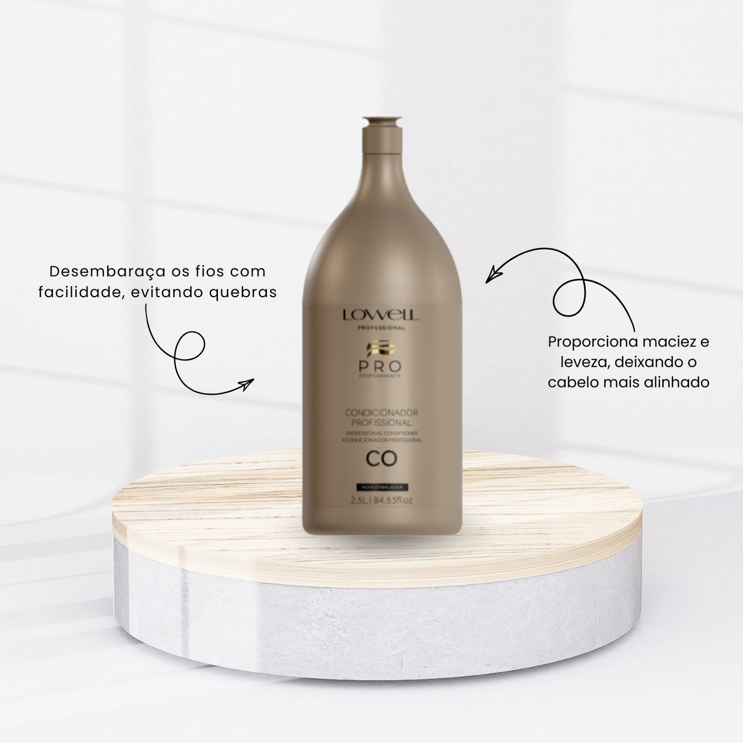 Kit Lowell Lavatório Shampoo 2,5L + Condicionador 2,5L