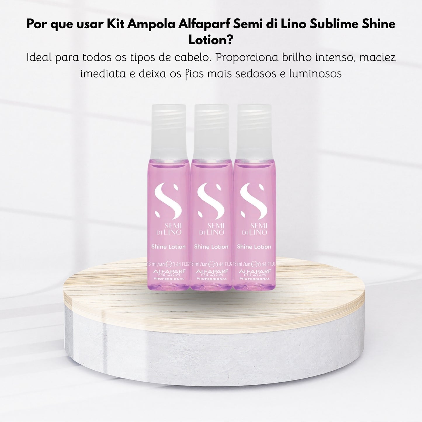 Kit Alfaparf Semi Di Lino Sublime Shine Lotion (3 unids de 13 ml)