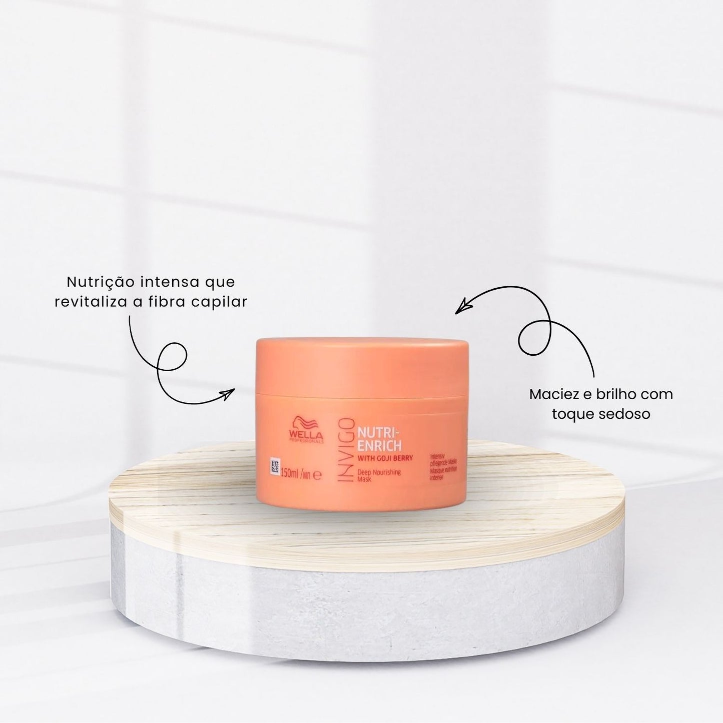 Kit Wella Invigo Nutri-Enrich Shampoo 1 Litro + Máscara 150 ml