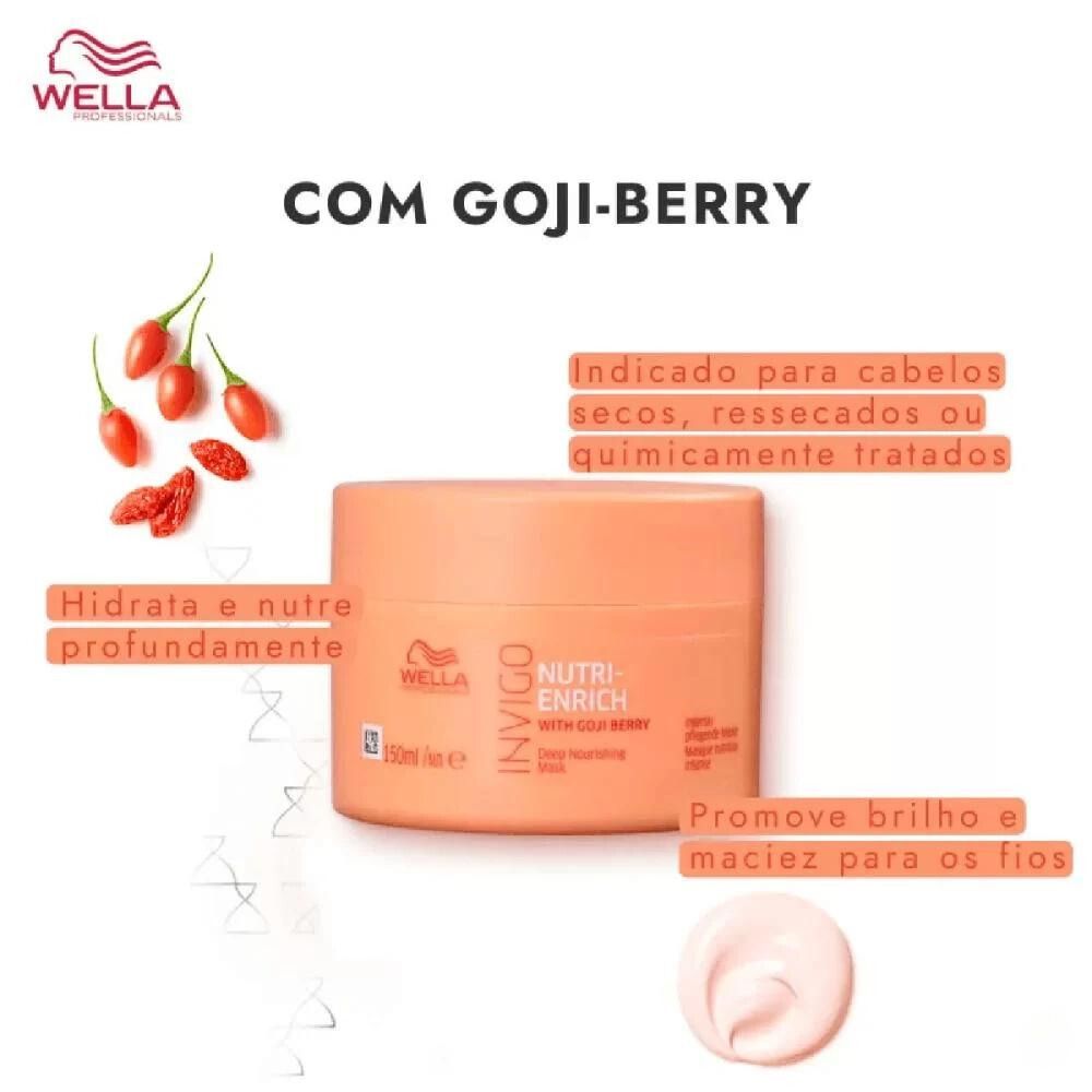 Kit Wella Invigo Nutri-Enrich Shampoo 1 Litro + Máscara 150 ml