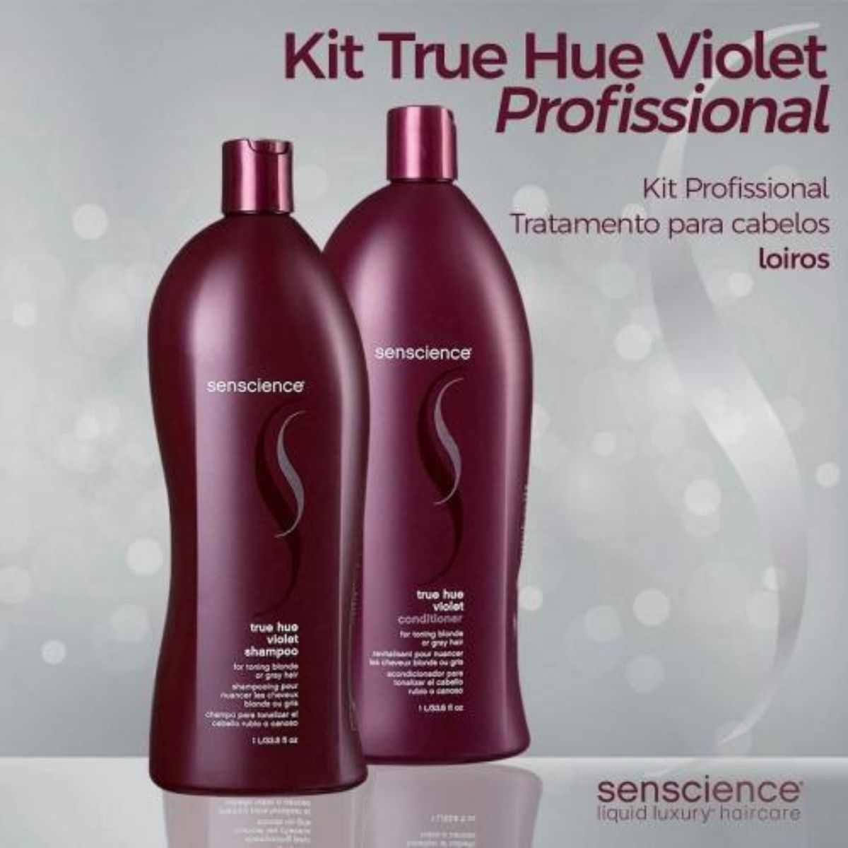 Kit Senscience True Hue Violet Shampoo + Condicionador 1 Litro