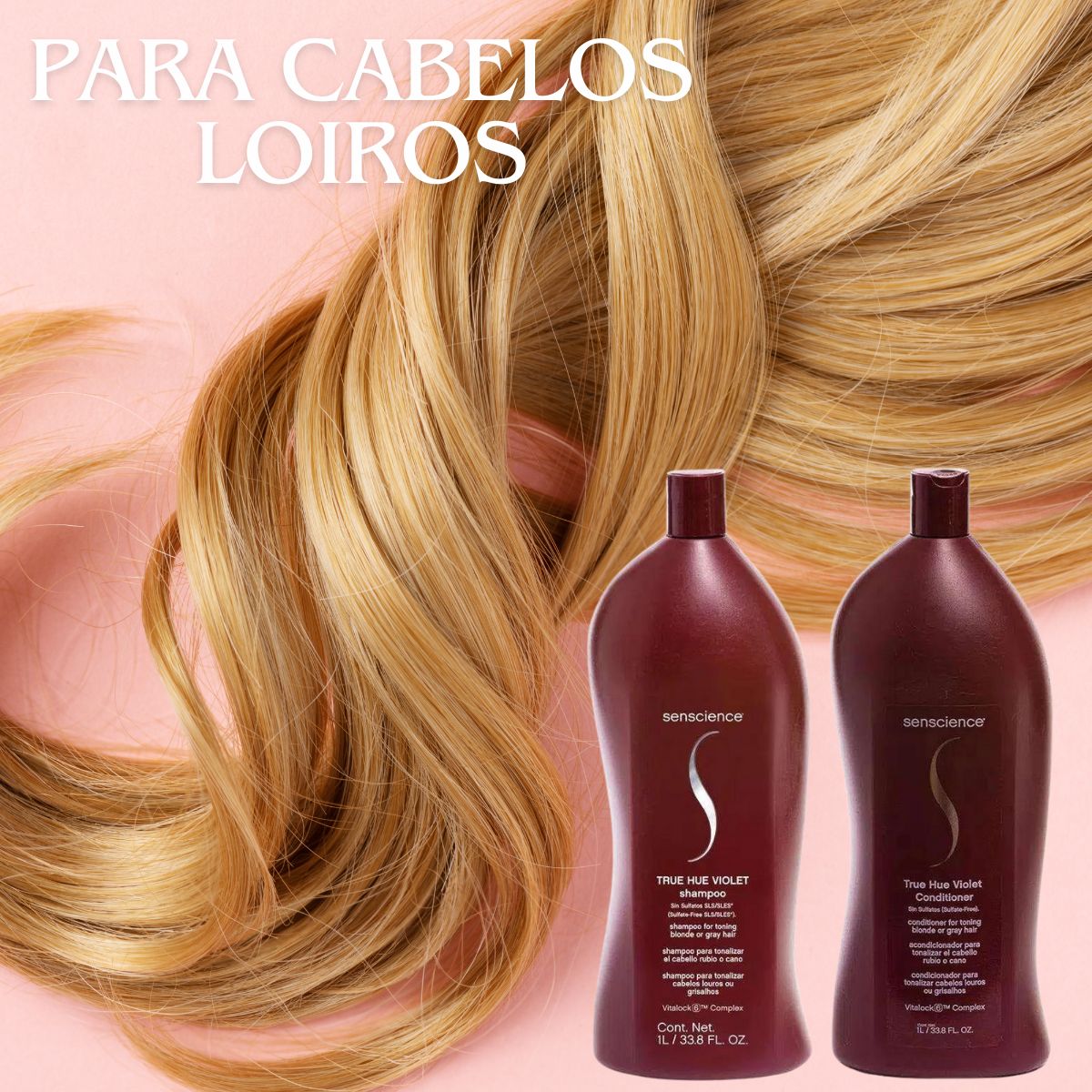 Kit Senscience True Hue Violet Shampoo + Condicionador 1 Litro