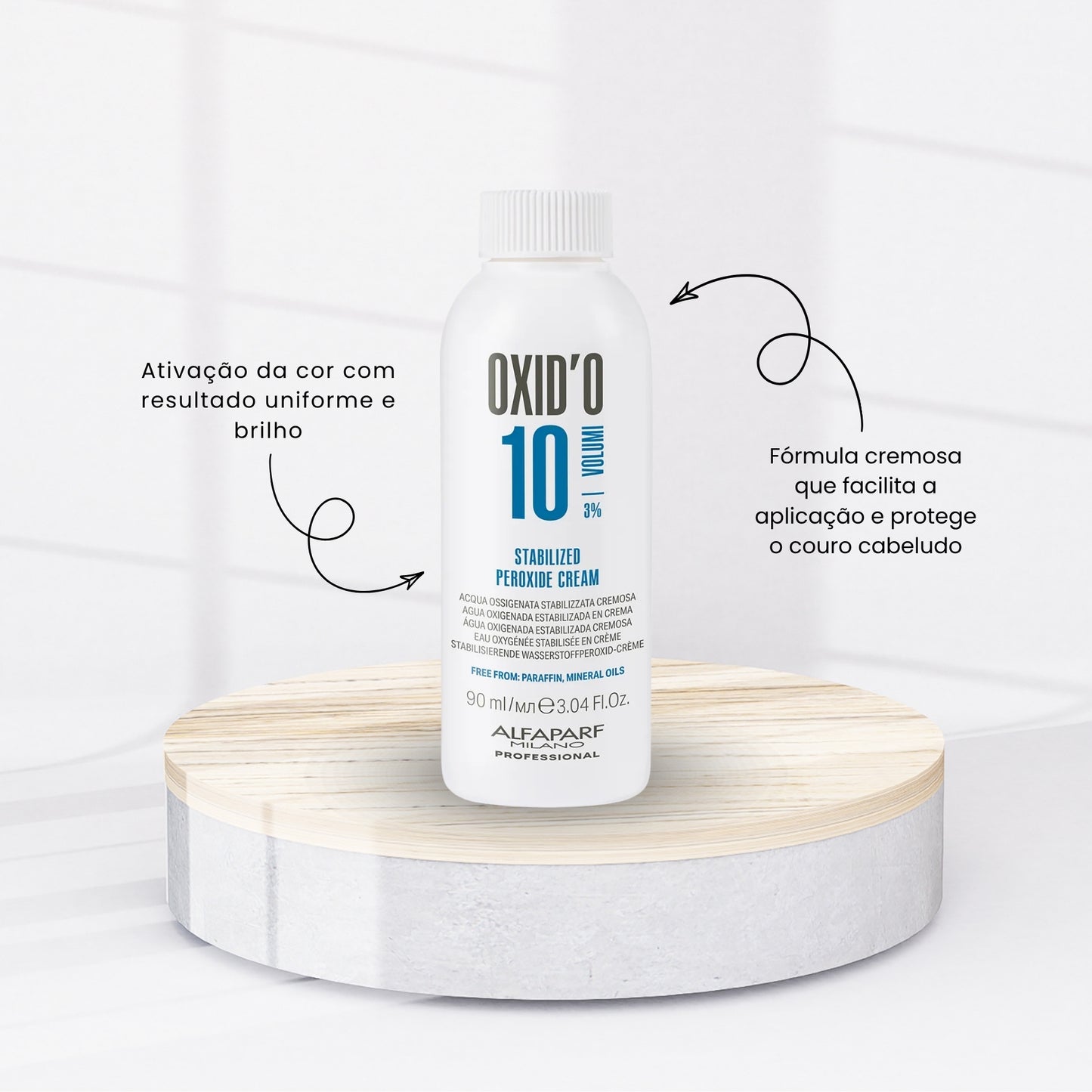 Agua Oxigenada Alfaparf Oxidante 90 ml 10 Volumes