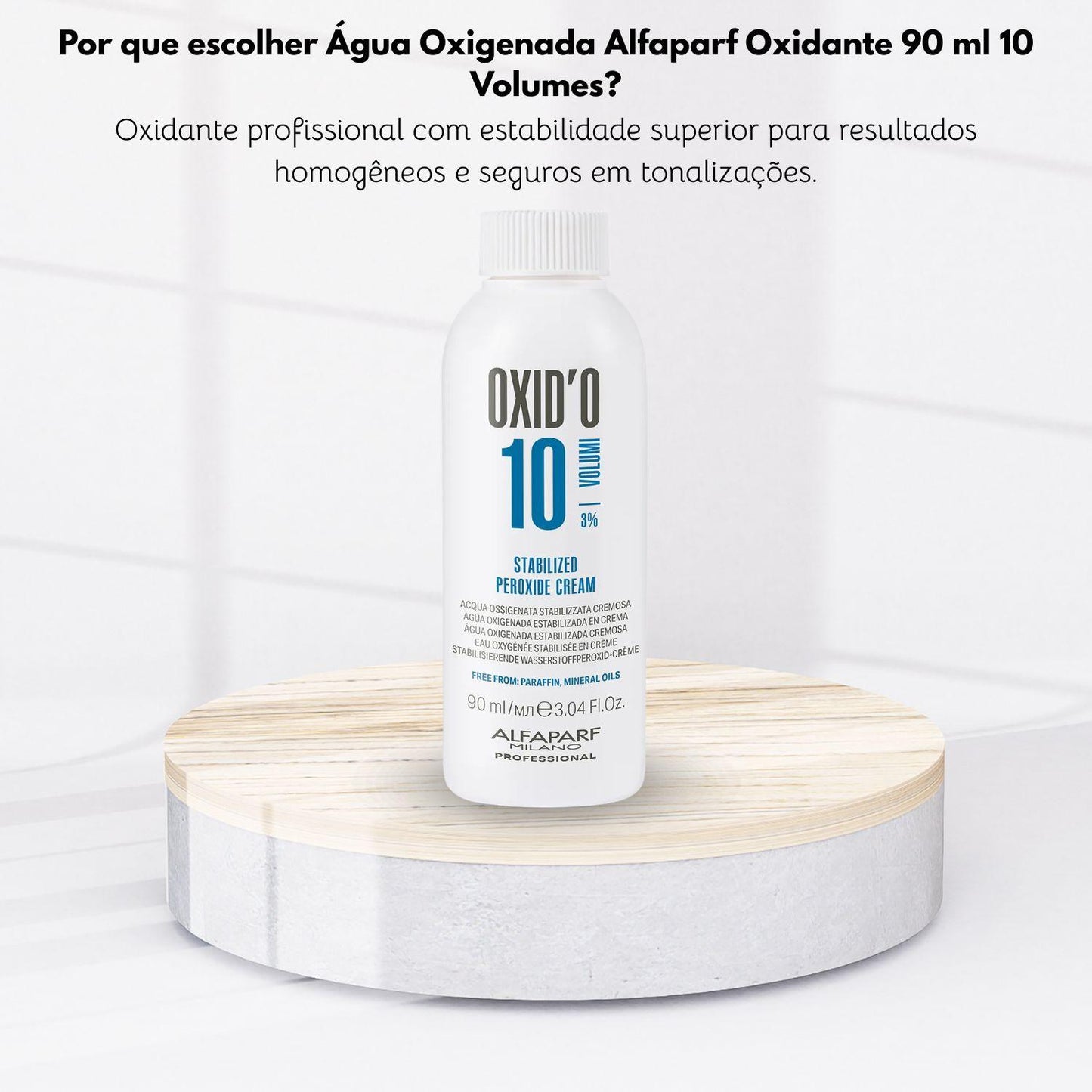 Agua Oxigenada Alfaparf Oxidante 90 ml 10 Volumes