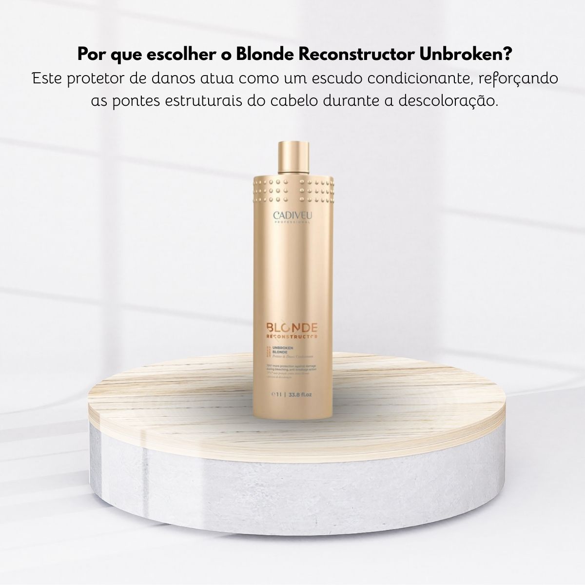 Condicionador Cadiveu Blonde Reconstructor Protetor de Danos Unbroken 1 Litro
