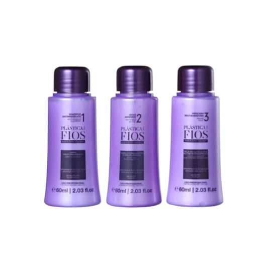 Progressiva Cadiveu Plástica Dos Fios Selagem Térmica Kit Dose Única 60 ml