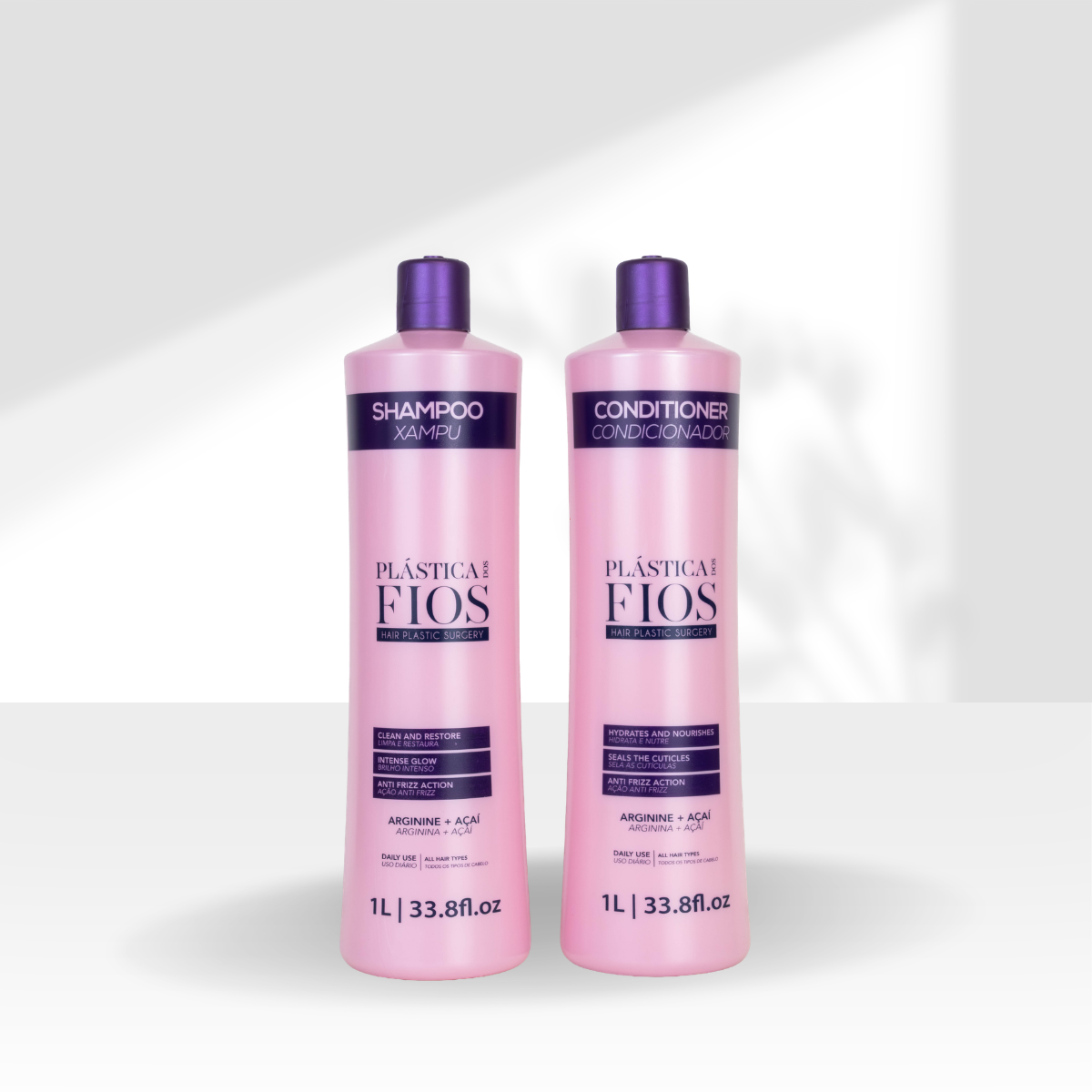 Kit Cadiveu Plástica Dos Fios Shampoo + Condicionador (2 x 1 Litros)