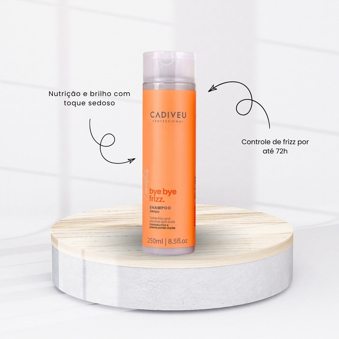 Kit Cadiveu Essentials Bye Bye Frizz Shampoo 250 ml + Condicionador 250 ml