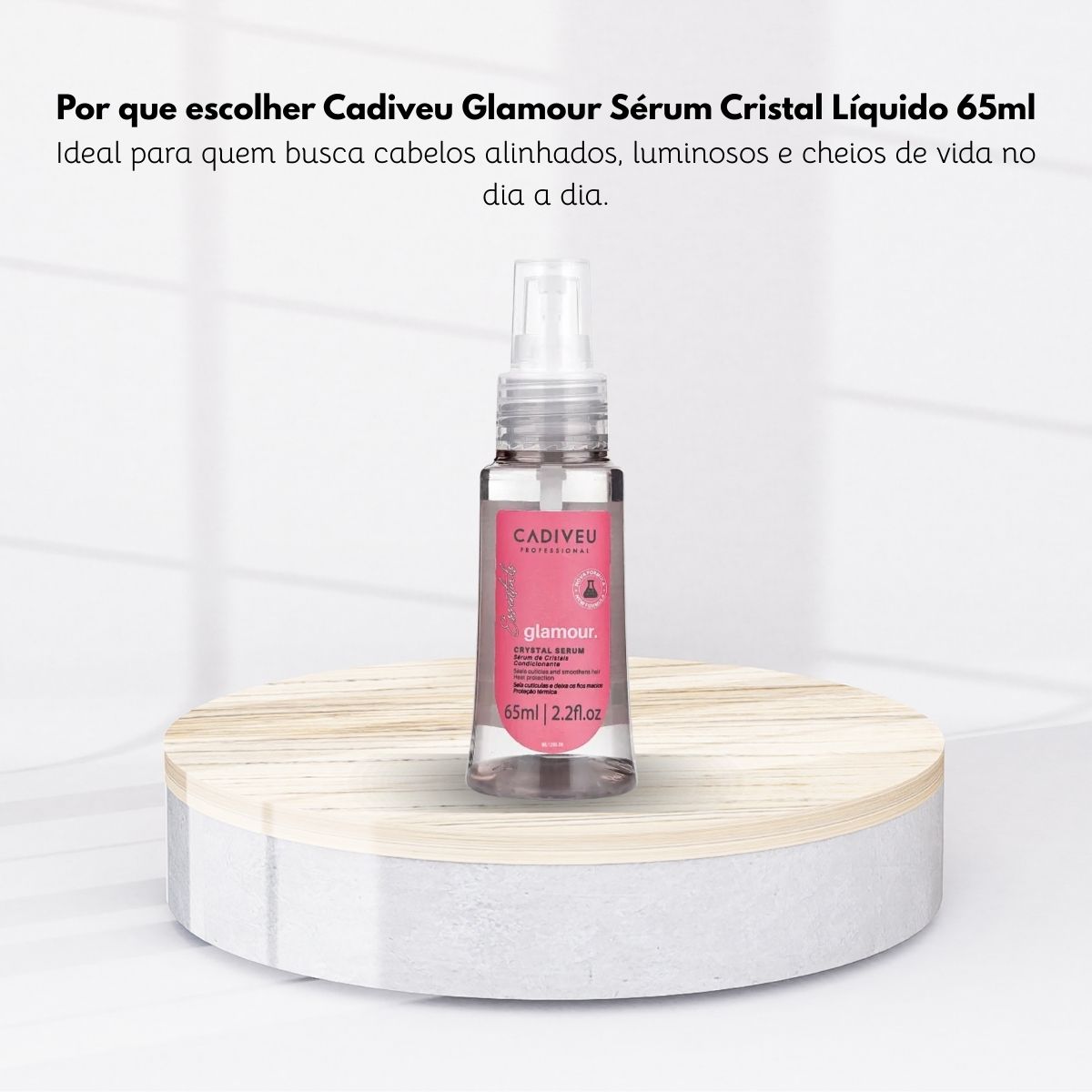 Serum Cadiveu Glamour Cristal Líquido Oleo Reparador de Pontas 65 ml