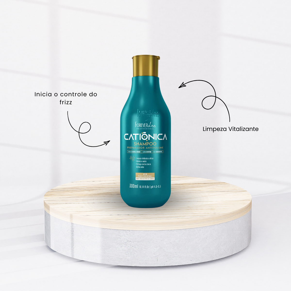 Shampoo Forever Liss Catiônica 300 ml