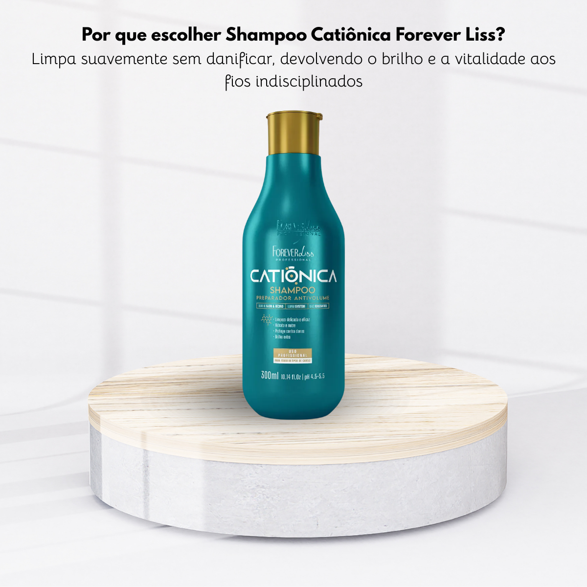 Shampoo Forever Liss Catiônica 300 ml
