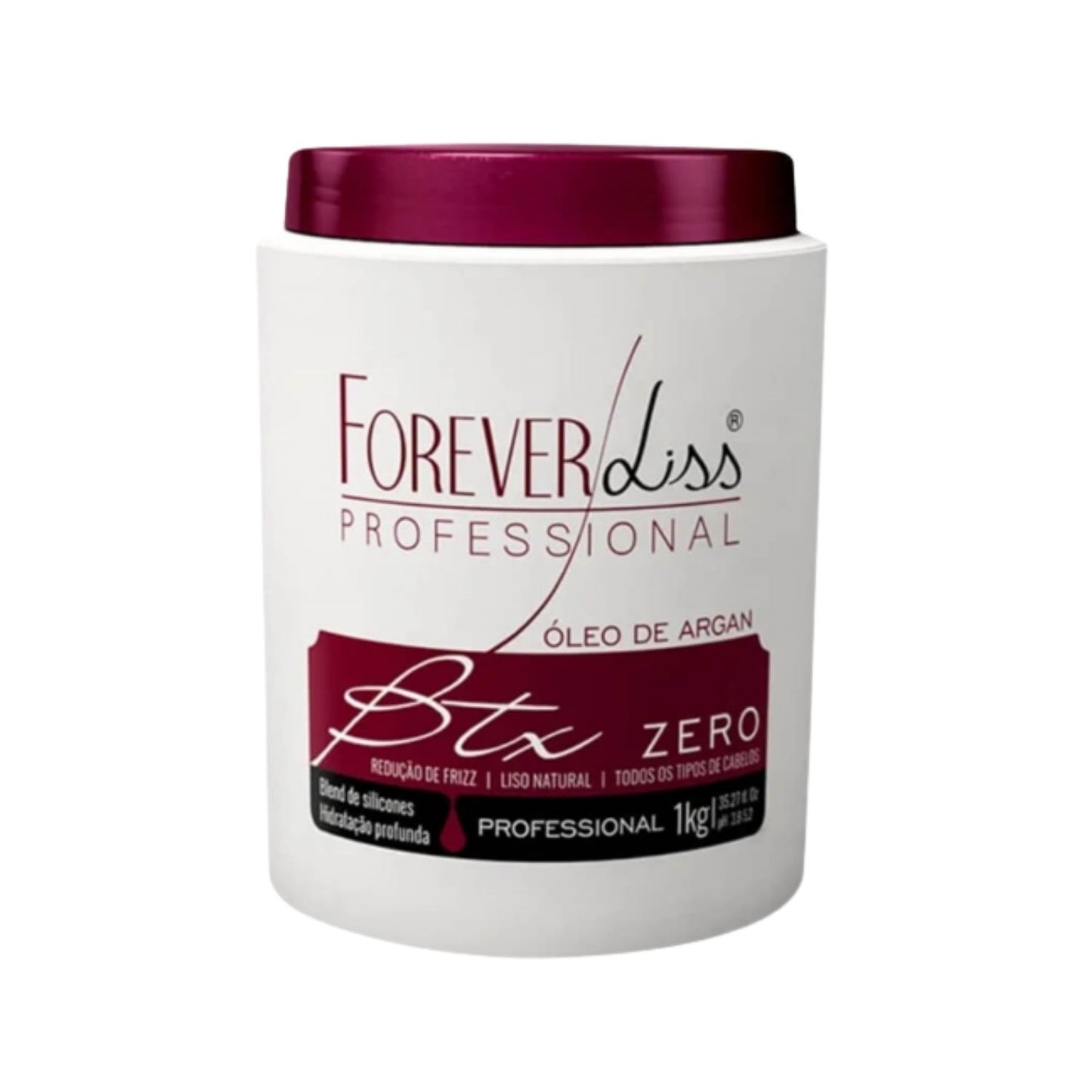 Botox Capilar Capilar Forever Liss Creme Alisante Argan Oil Máscara 1 Kg