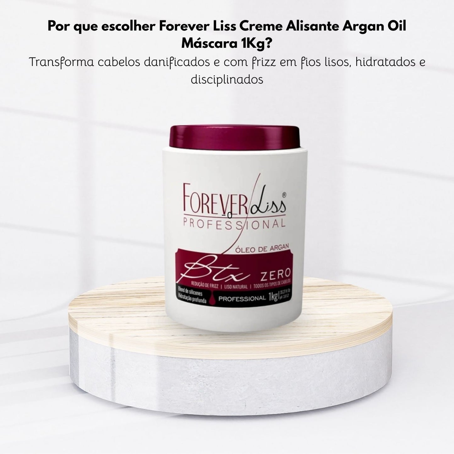 Botox Capilar Capilar Forever Liss Creme Alisante Argan Oil Máscara 1 Kg