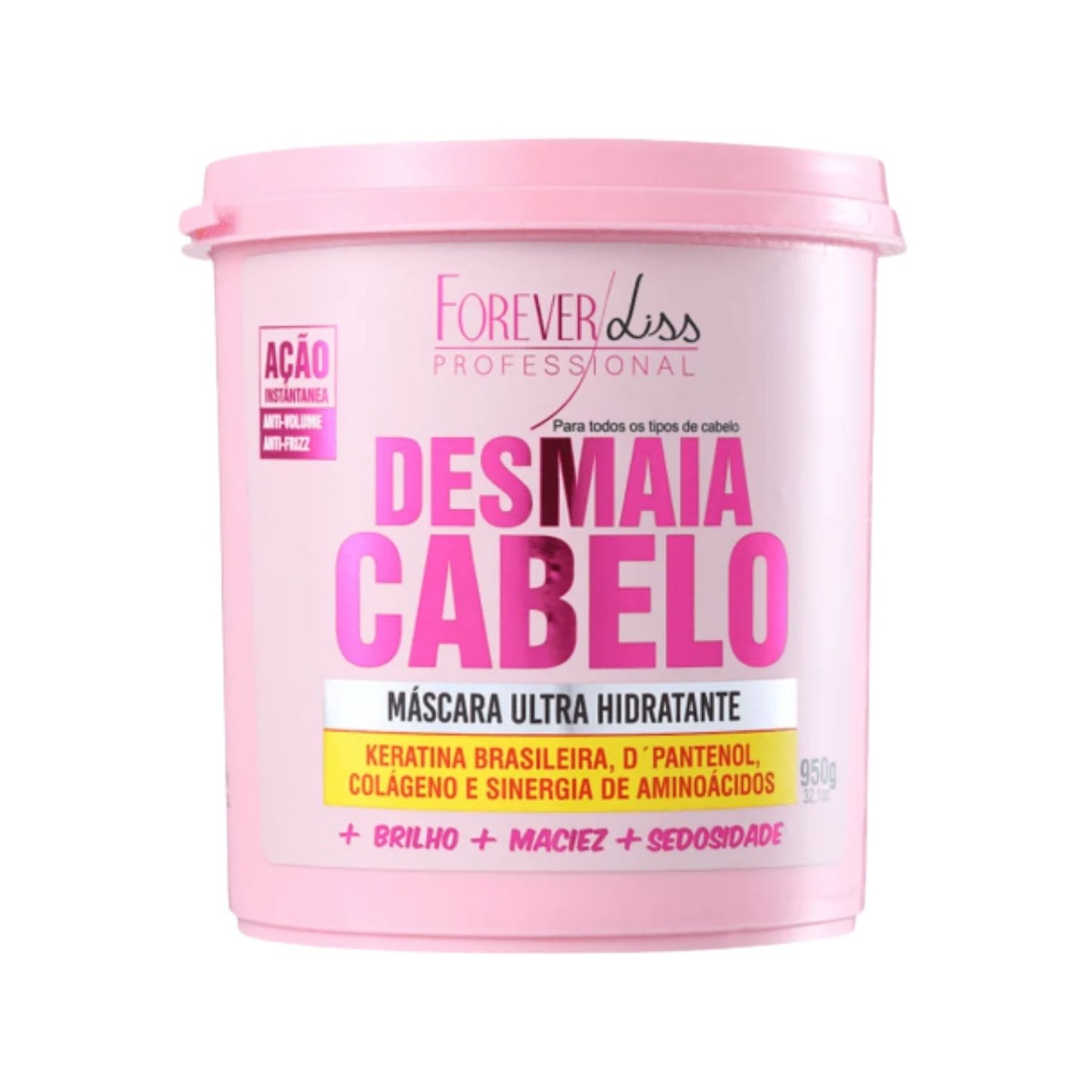 Máscara Forever Liss Desmaia Cabelo Ultra Hidratante 950 g