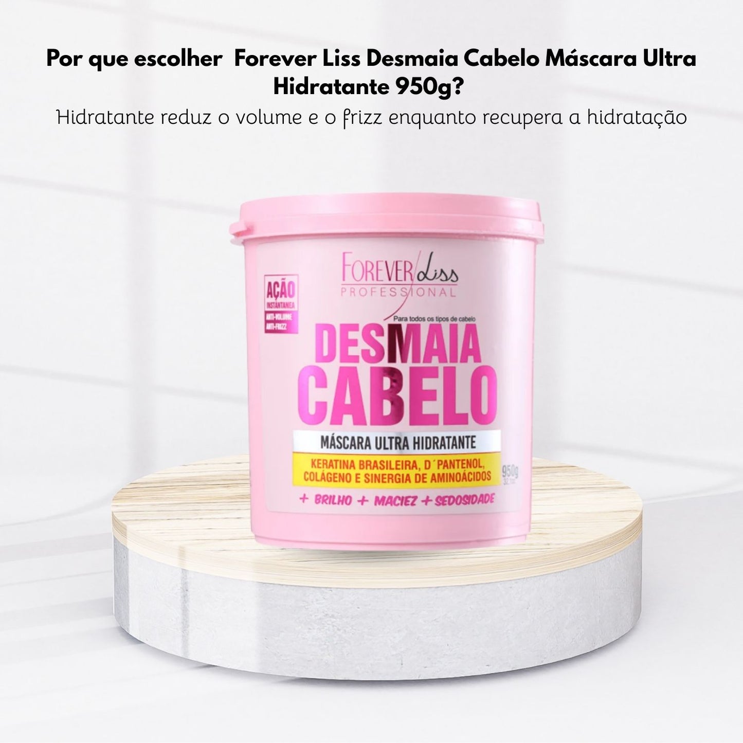 Máscara Forever Liss Desmaia Cabelo Ultra Hidratante 950 g