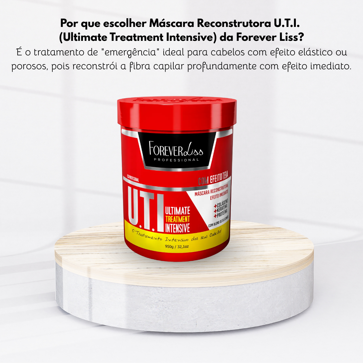Máscara Forever Liss UTI Liso 950 g