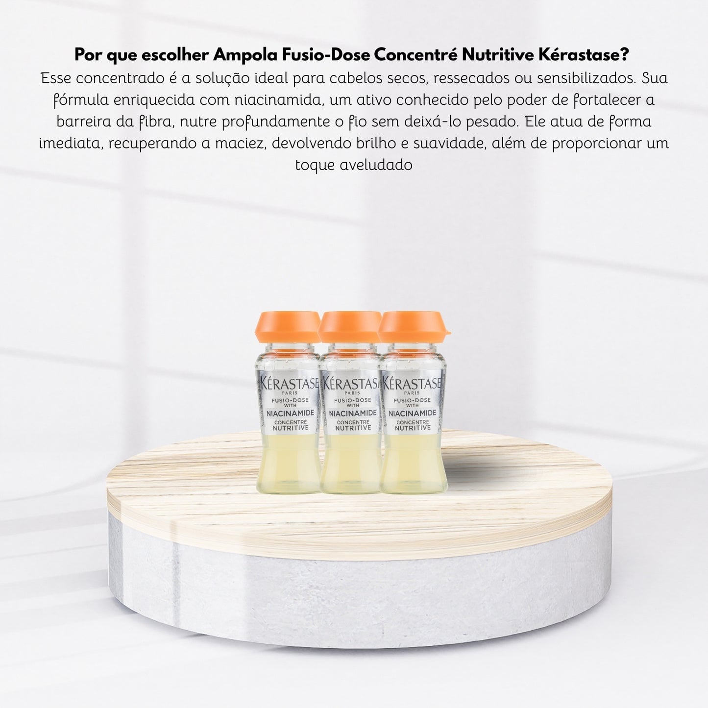 Kit Kérastase Fusio-Dose Concentré Oléo-Fusion Nutritive Ampolas 3 x 12 ml