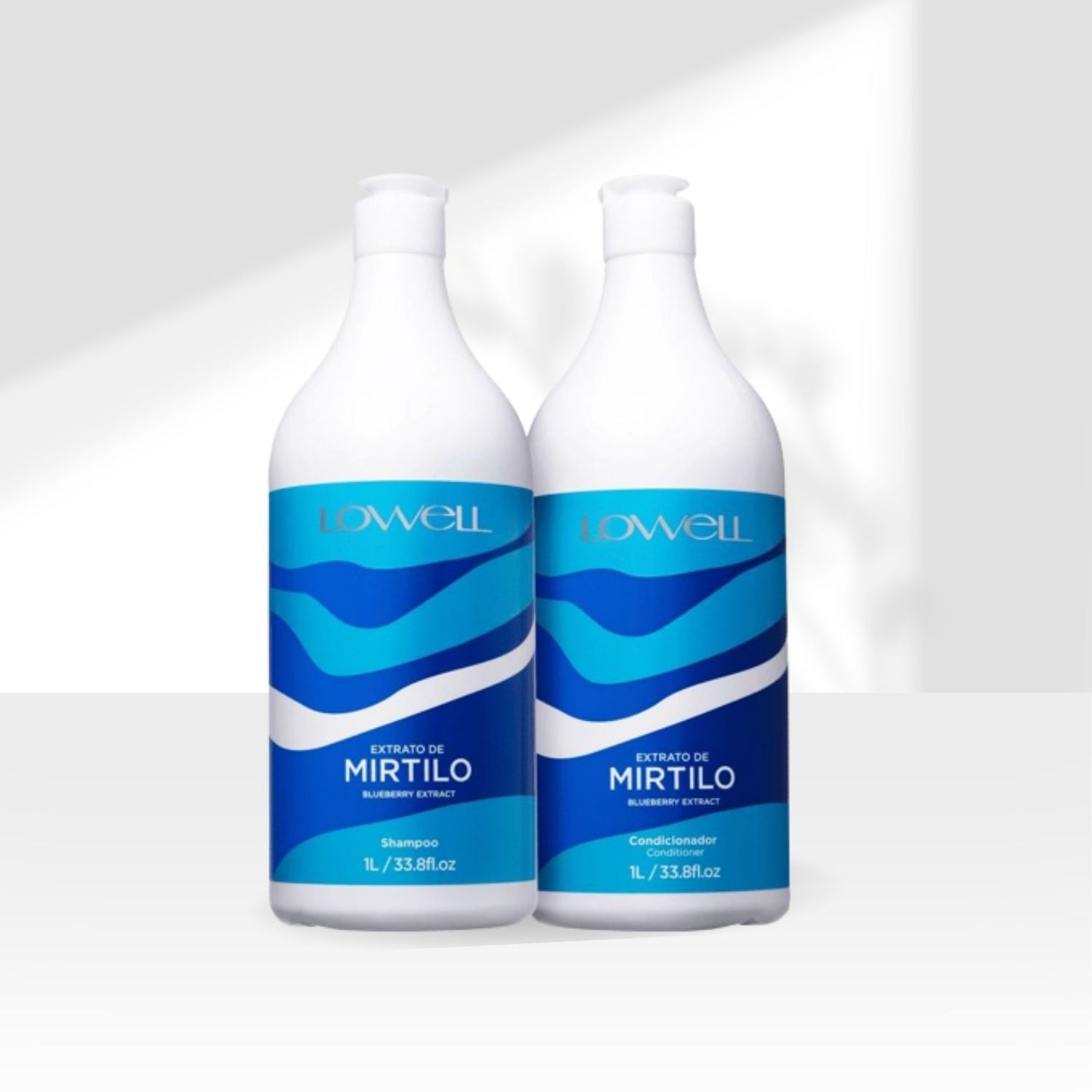 Kit Lowell Extrato de Mirtilo Shampoo 1 Litro + Condicionador 1 Litro